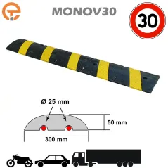Ralentisseur monobloc 50 mm MONO-V30