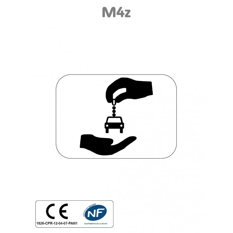 Panonceau Véhicule Label Autopartage M4z