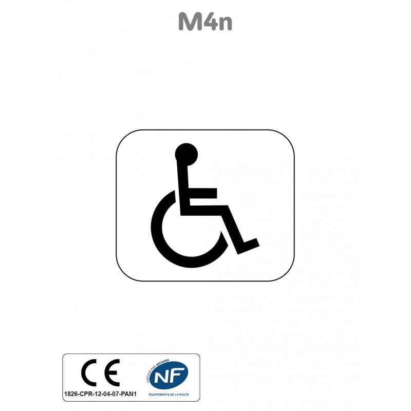 Panonceau Handicapé M4n
