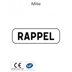Panonceau Texte M4e