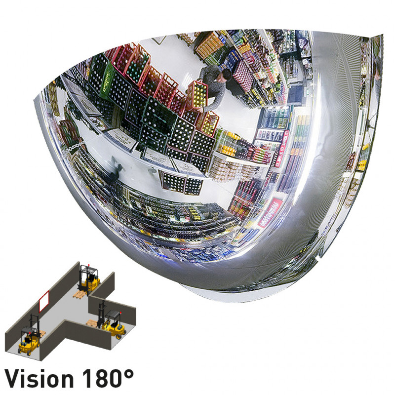 Miroir de surveillance hémisphérique