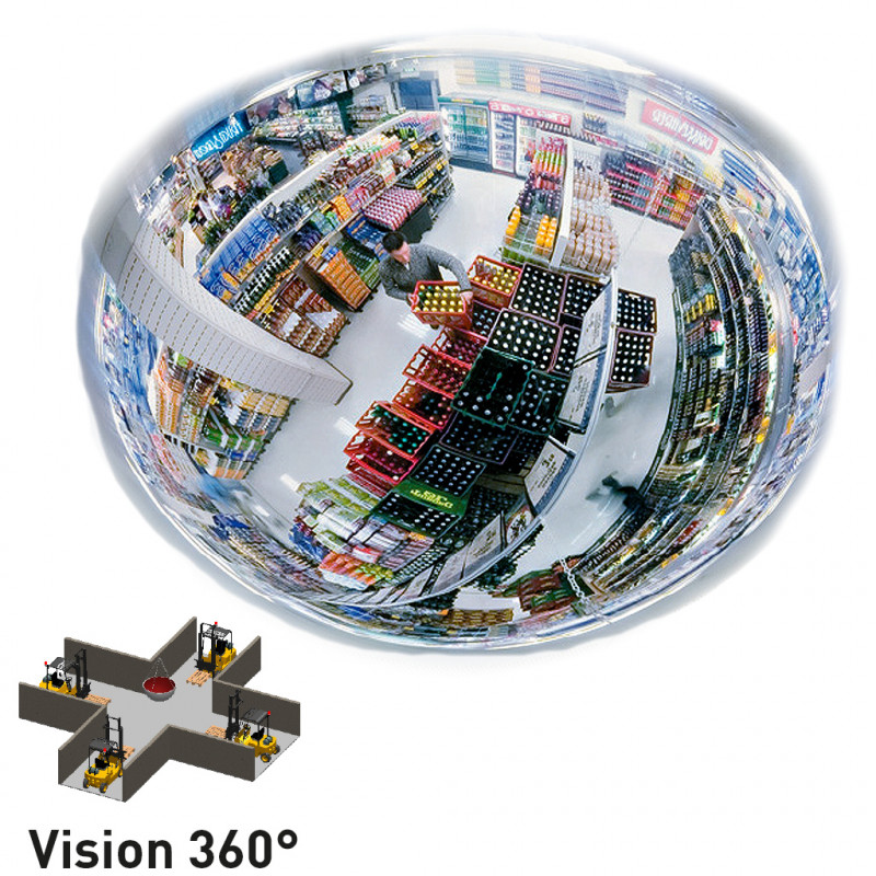 Miroir de surveillance hémisphérique