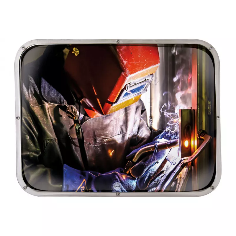 Miroir inox zones fortes chaleurs