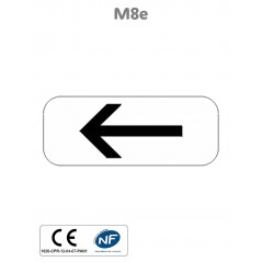 Panonceau Section de Stationnement à Gauche M8e
