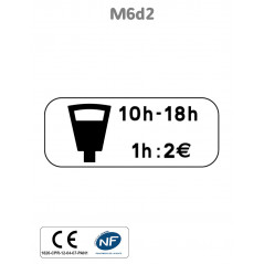 Panonceau Stationnement Payant M6d2