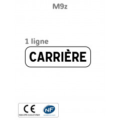 Panonceau Indications Diverses M9z 1 Ligne