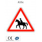 Panneau A15c Passage de cavaliers
