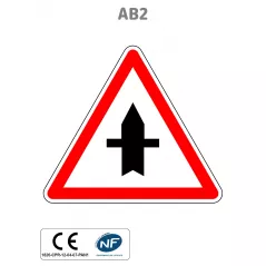 Panneau AB2 Priorité ponctuelle