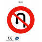 Panneau B2c Interdiction de faire demi-tour