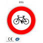 Panneau B9b Accès interdit aux cycles