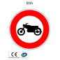 Panneau B9h Accès interdit aux motocyclettes