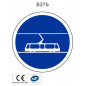 Panneau B27b Voie réservée aux tramways