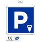 Panneau C1c Parking payant ou Lieu aménagé pour le stationnement payant