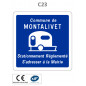 Panneau C23 Stationnement réglementé pour les caravanes