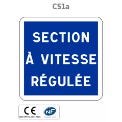 Panneau C51a Section à vitesse régulée