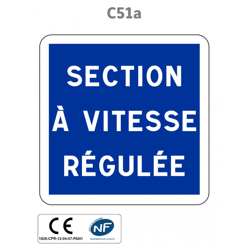 Panneau C51a Section à vitesse régulée