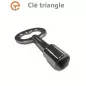 Clé triangle pour serrure pompier 8 mm