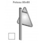 Poteau de signalisation carré 80 x 80 mm