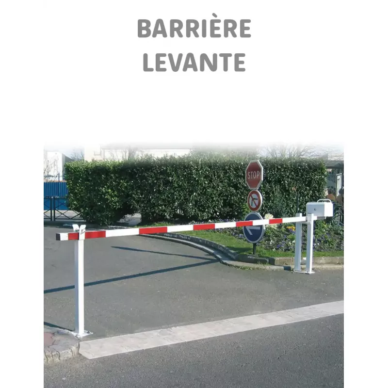 Barrière levante longueur réglable de 3,05 à 6,40 mètres