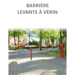 Barrière levante à vérin longueur réglable de 3 à 4 mètres