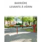 Barrière levante à vérin longueur réglable de 3 à 4 mètres