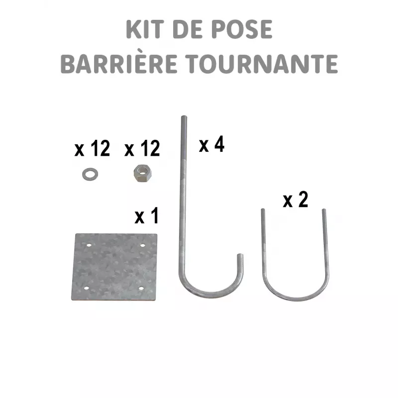 Kits de pose barrières tournantes