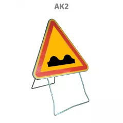 Panneau Temporaire Mobile AK2 Cassis ou dos d'âne