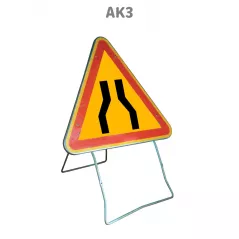 Panneau Temporaire Mobile AK3 Chaussée rétrécie