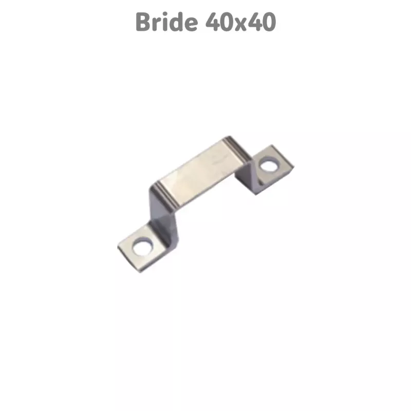 Brides de fixation pour poteau 40 x 40 mm