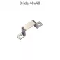 Brides de fixation pour poteau 40 x 40 mm