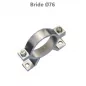 Brides de fixation pour poteau D. 76 mm