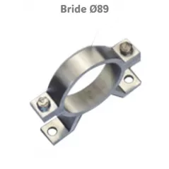 Brides de fixation pour poteau D. 89 mm