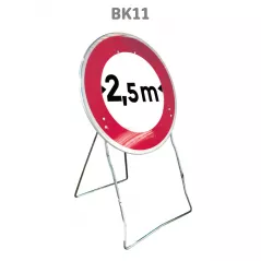 Panneau Temporaire Mobile BK11 Limitation de largeur
