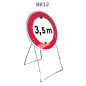 Panneau Temporaire Mobile BK12 Limitation de hauteur