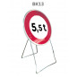Panneau Temporaire Mobile BK13 Limitation de tonnage