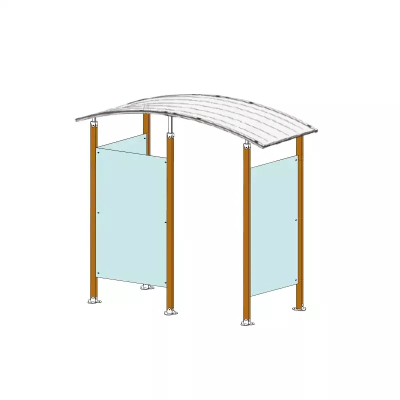 Abri Fumeurs modulable DESIGN bois