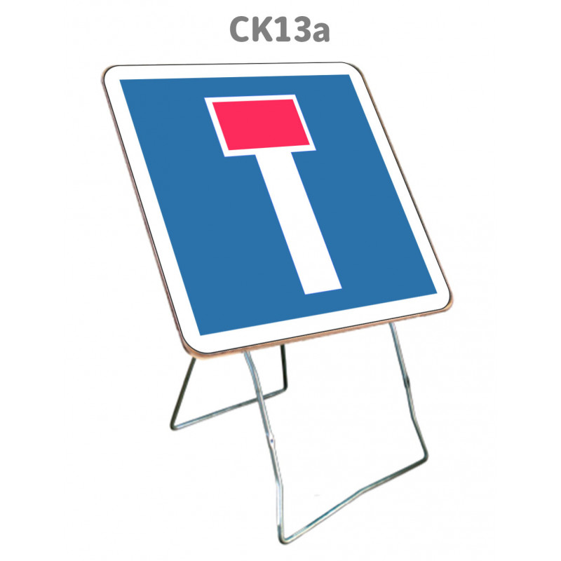 Panneau Temporaire Mobile CK13a Impasse ou Voie sans issue