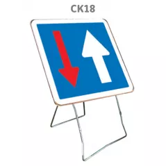 Panneau Temporaire Mobile CK18 Priorité par rapport à la circulation en sens inverse