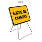 Panneau Temporaire KC1 Sortie de camions
