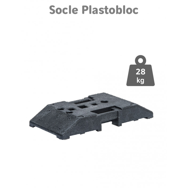 Socle 28 kg pour poteaux de signalisation