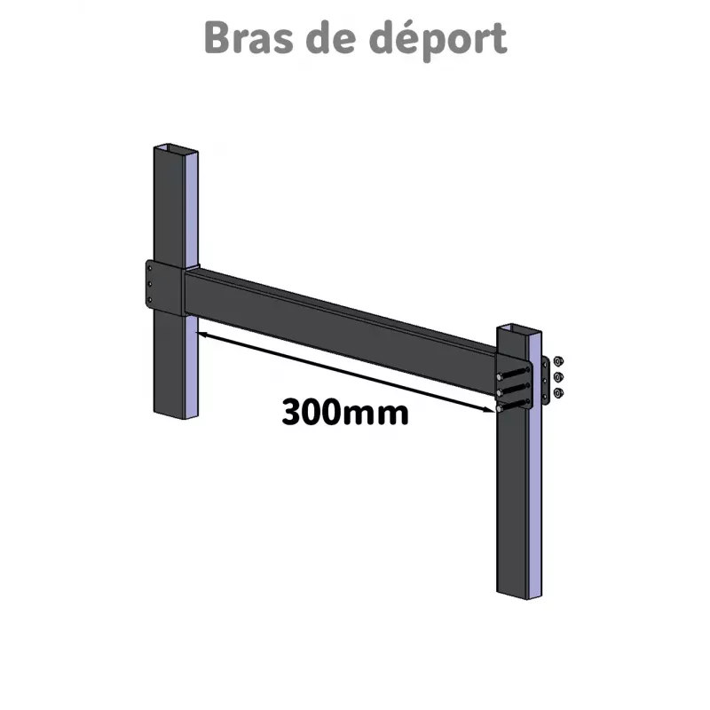 Bras de déport pour panneau de signalisation