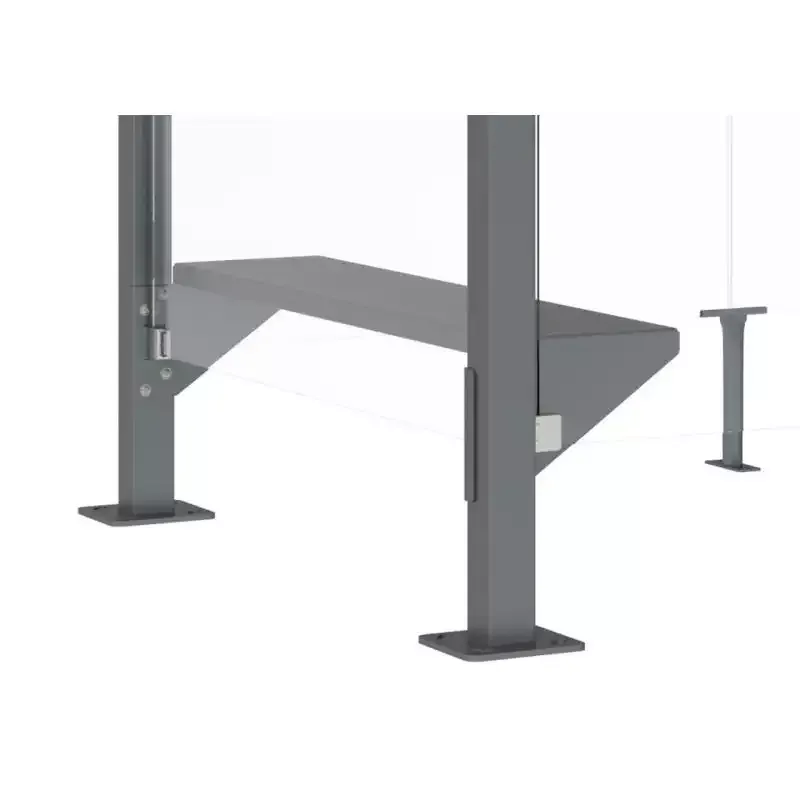 Banc tablette pour abris fumeurs