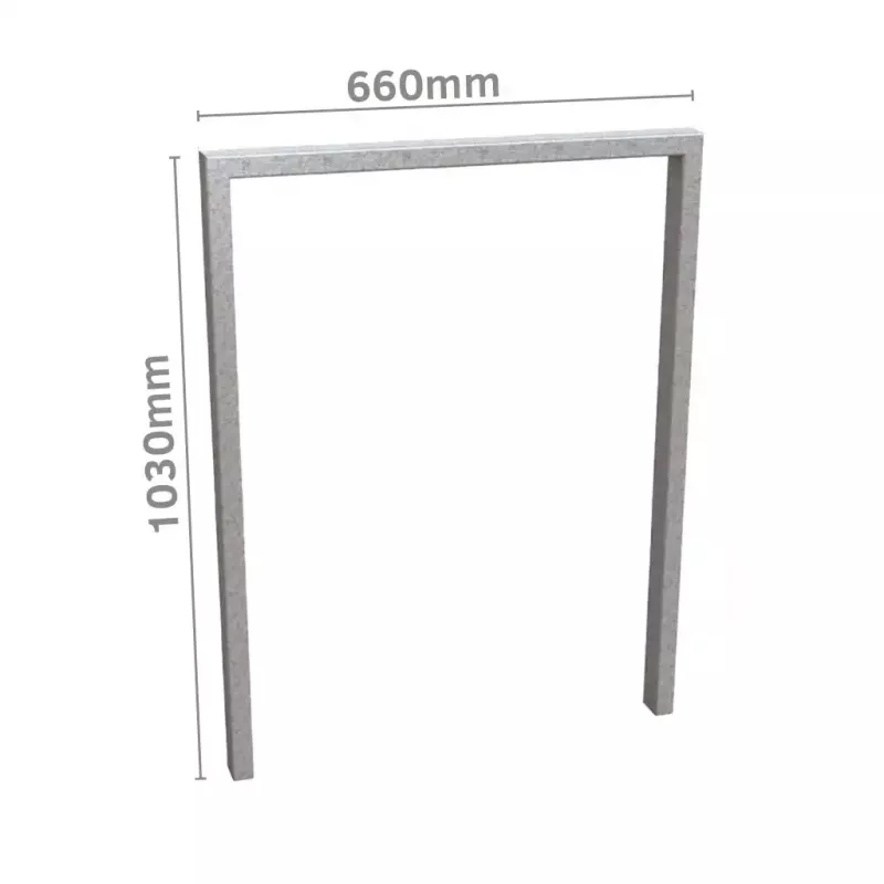 Arceau vélos 660 mm MILAN à sceller ou à platine