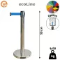 Poteau de guidage Inox à sangle 2,50 mètres ecoLine