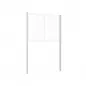 Poteaux 60 x 40 mm pour vitrines 8 à 18 feuilles A4