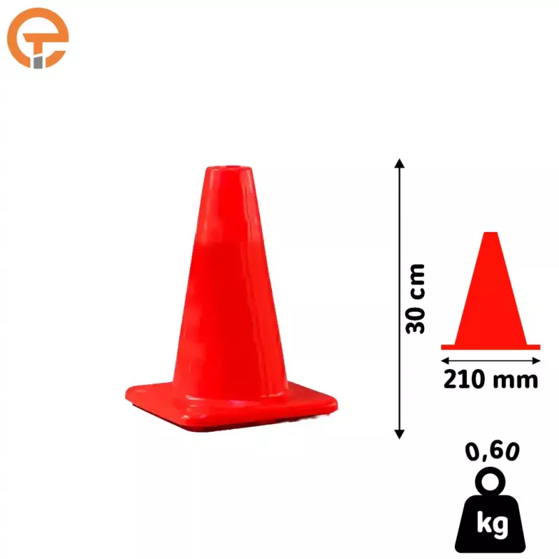 Cône de signalisation K5A 30 cm