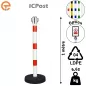 Poteau de balisage ICPost lesté 6 kg