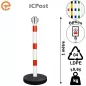 Poteau de balisage ICPost lesté 10 kg