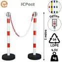 Kit Poteaux à chaîne ICPost lestés 6 kg