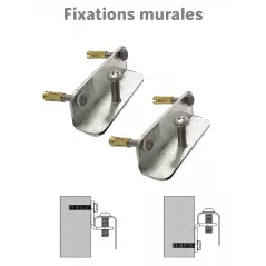Fixations murales pour panneau de signalisation